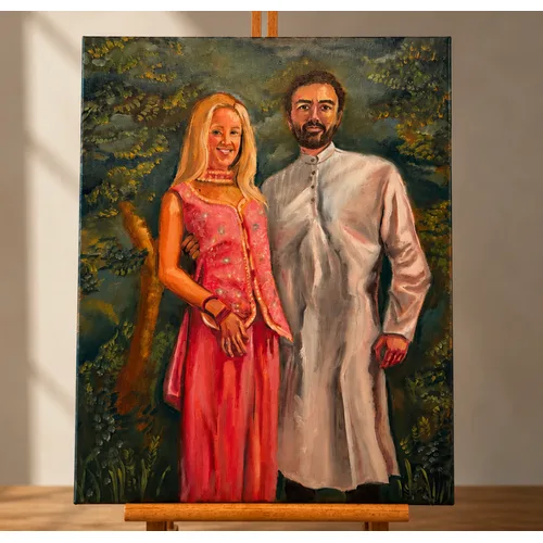 Vibrant Live Wedding Painting by Gagan - Thumbnail 2
