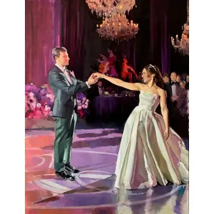 Old Masters–Trained Live Oil Wedding Painting by Anton - Thumbnail 5