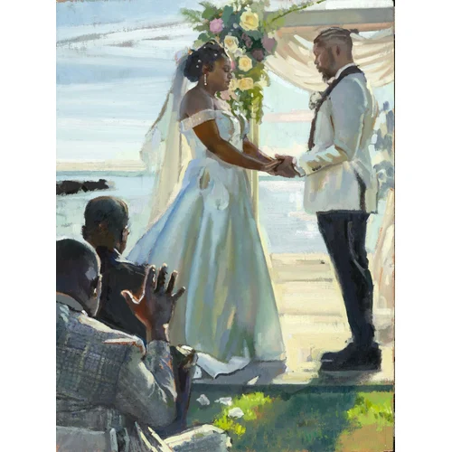 Old Masters–Trained Live Oil Wedding Painting by Anton - Thumbnail 17
