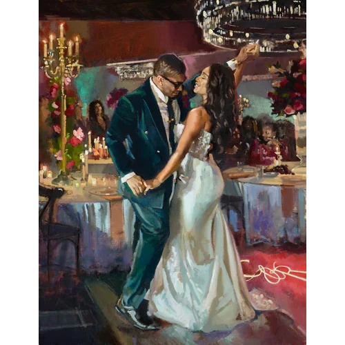 Old Masters–Trained Live Oil Wedding Painting by Anton - Thumbnail 6