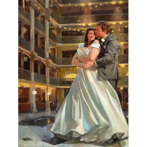 Old Masters–Trained Live Oil Wedding Painting by Anton - Thumbnail 20