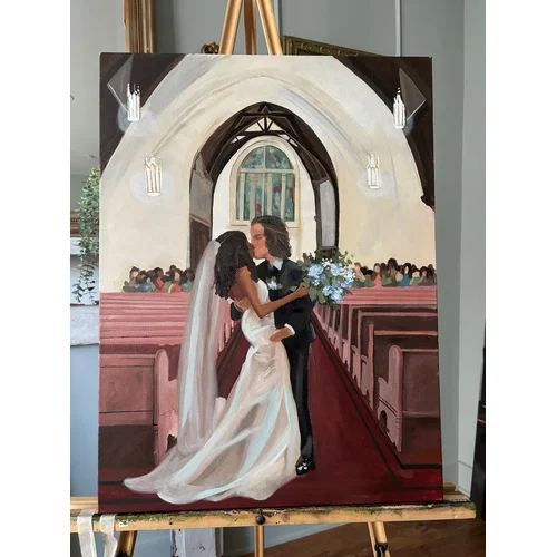 Heirloom-Quality Live Wedding Painting by Rachel - Thumbnail 5