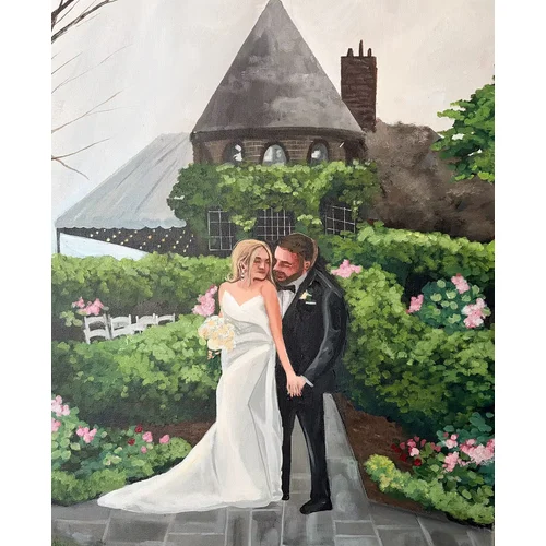 Heirloom-Quality Live Wedding Painting by Rachel - Thumbnail 10