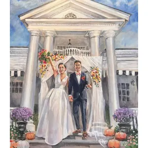 Elegant Live Wedding Painting by Roxana - Thumbnail 7