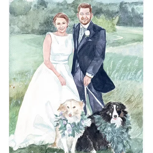 Elegant Live Wedding Painting by Roxana - Thumbnail 10