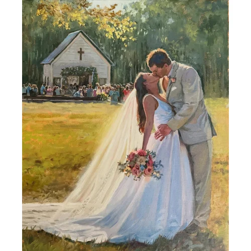 Southern Realism Wedding Painting by Johnna - Thumbnail 1