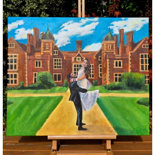 Vibrant Live Wedding Painting by Gagan - Thumbnail 1