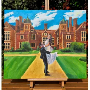 Vibrant Live Wedding Painting by Gagan - Thumbnail 1