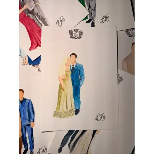 Watercolor Guest Portraits by Melody - Thumbnail 5