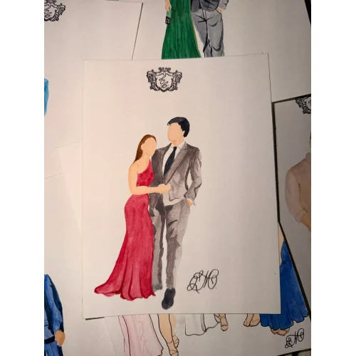 Watercolor Guest Portraits by Melody - Thumbnail 7