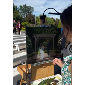 Scenic Landscape Live Wedding Painting by Alexandra - Thumbnail 6