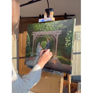 Scenic Landscape Live Wedding Painting by Alexandra - Thumbnail 5