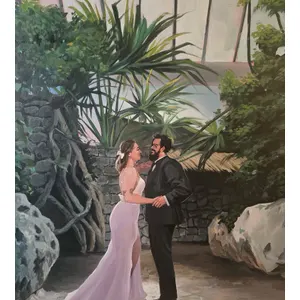 Realism-Focused Live Wedding Painting by Mabel - Thumbnail 8