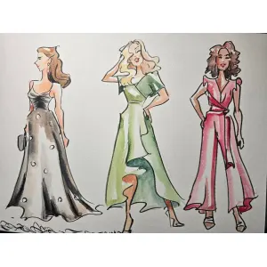 Intimate Watercolor Guest Portraits by Mabel - Thumbnail 1