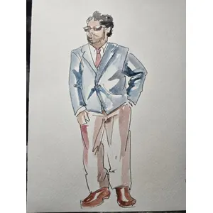 Intimate Watercolor Guest Portraits by Mabel - Thumbnail 2