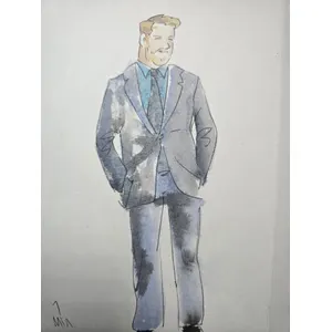 Intimate Watercolor Guest Portraits by Mabel - Thumbnail 4