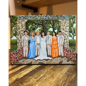Romantic & Whimsical Live Wedding Painting by Hana - Thumbnail 4