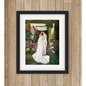 Romantic & Whimsical Live Wedding Painting by Hana - Thumbnail 6
