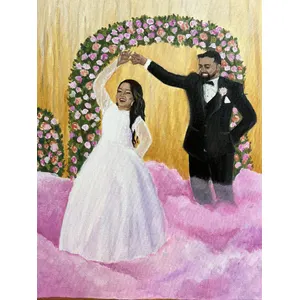 Romantic & Whimsical Live Wedding Painting by Hana - Thumbnail 7