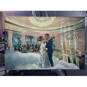 Husband & Wife Live Wedding Painting Team by Aeron & Tracy - Thumbnail 2