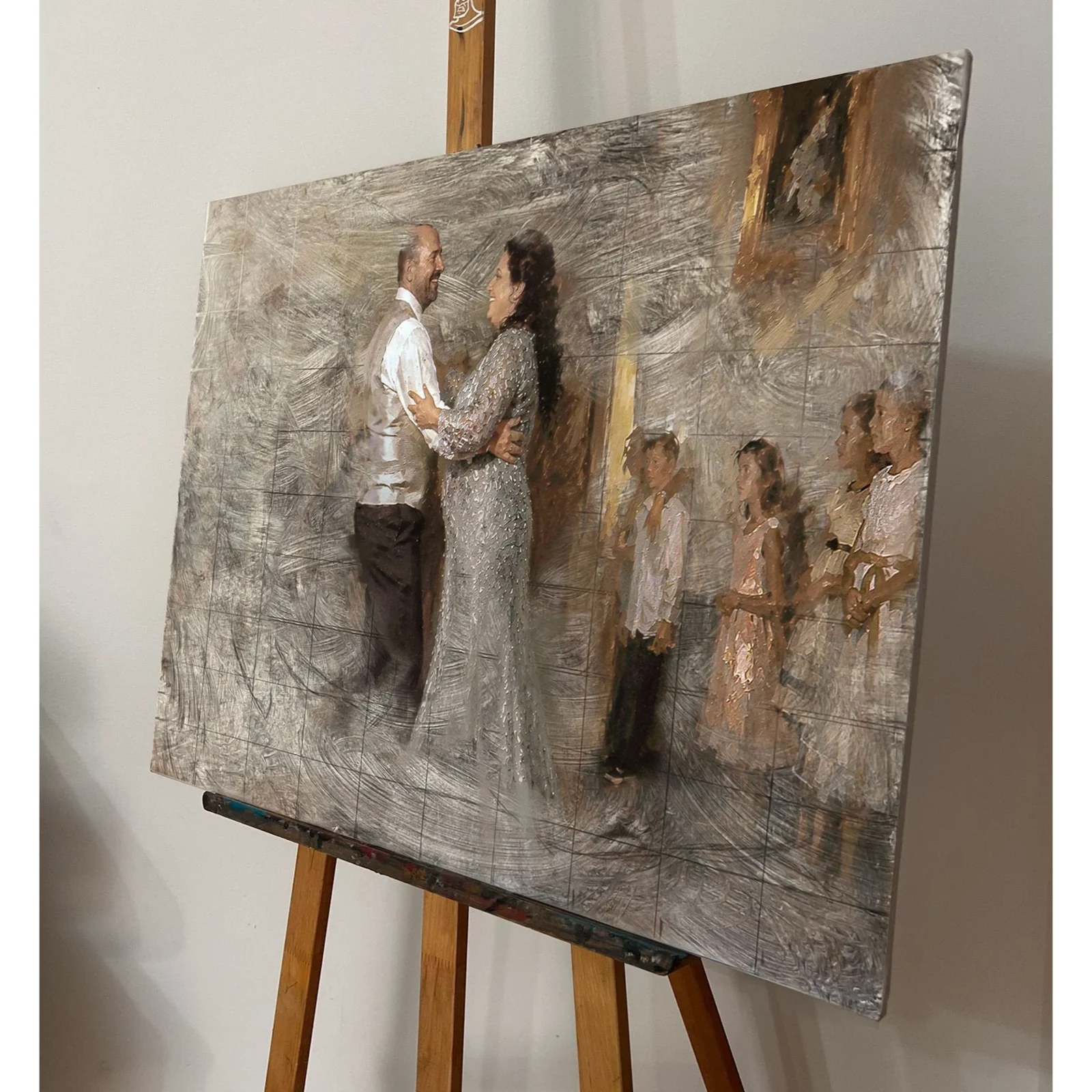 Live Wedding Paintings by Royal Society Artist Dorian RMS artwork
