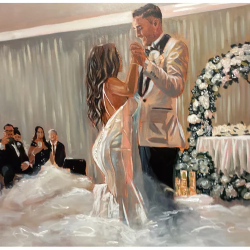 Husband & Wife Live Wedding Painting Team by Aeron & Tracy - Image 1