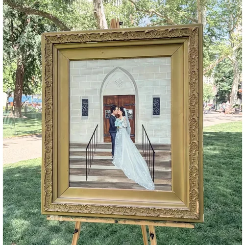 Heirloom-Quality Live Wedding Painting by Rachel - Image 1