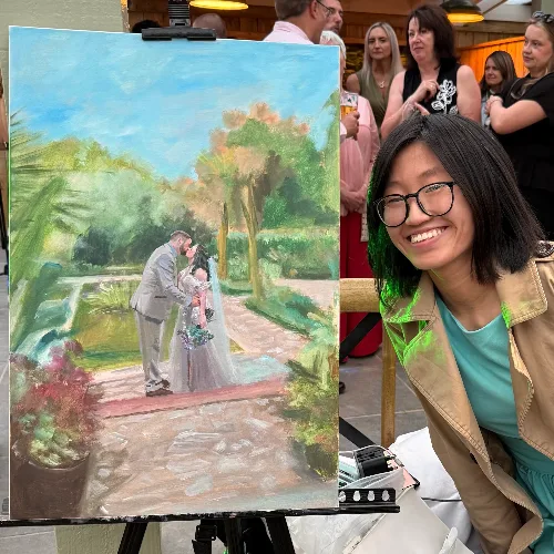 Live Wedding Painting by Maisy - Image 4