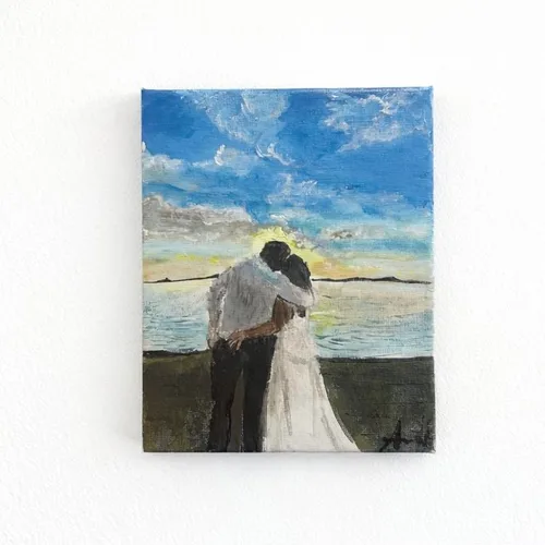 Elegant Live Wedding Painting by Arwa - Thumbnail 2