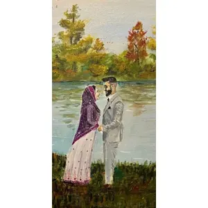 Elegant Live Wedding Painting by Arwa - Thumbnail 8