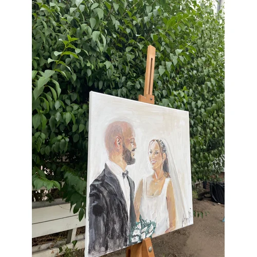 Elegant Live Wedding Painting by Arwa - Thumbnail 9