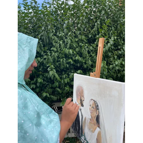 Elegant Live Wedding Painting by Arwa - Thumbnail 5
