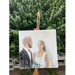 Elegant Live Wedding Painting by Arwa - Thumbnail 2