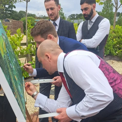 Fine Art Painted Guest Canvas - Collaborative painting experience - Thumbnail 11