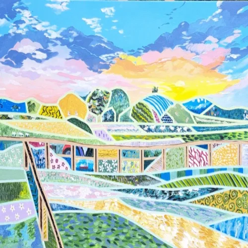 Fine Art Painted Guest Canvas - Collaborative painting experience - Thumbnail 31