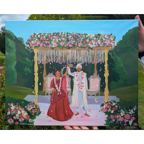 Live Wedding Painting - Thumbnail 1