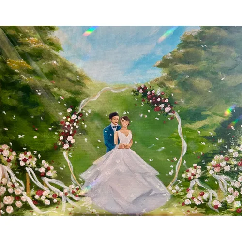 Live Wedding Painting - Thumbnail 8