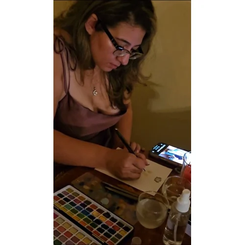 Watercolor Guest Portraits by Melody - Thumbnail 4