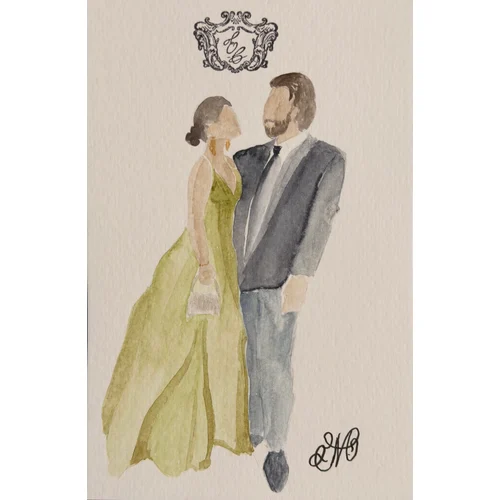 Watercolor Guest Portraits by Melody - Thumbnail 14