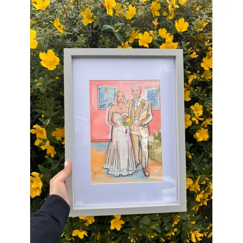 Elegant Live Wedding Painting by Roxana - Thumbnail 13