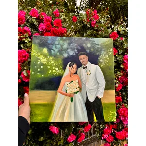 Elegant Live Wedding Painting by Roxana - Thumbnail 5