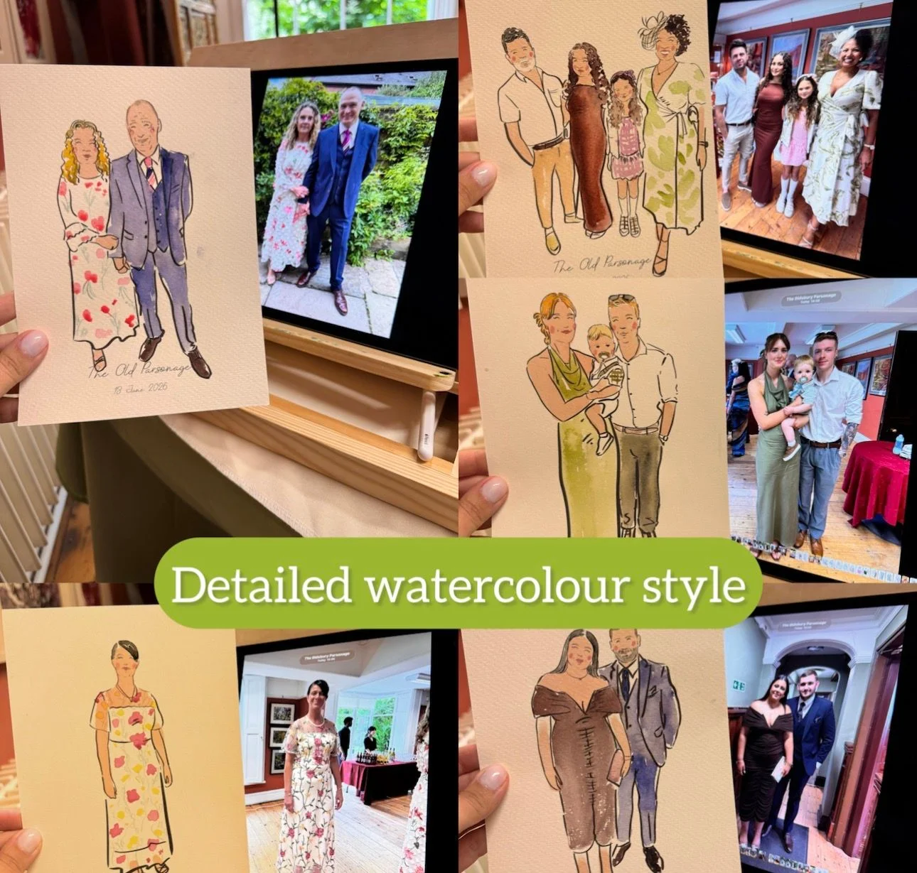 Live Guest Illustrations by Roxana — Three Styles  - Image 1