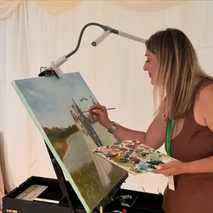Elegant Live Wedding Painting by Roxana - Thumbnail 3