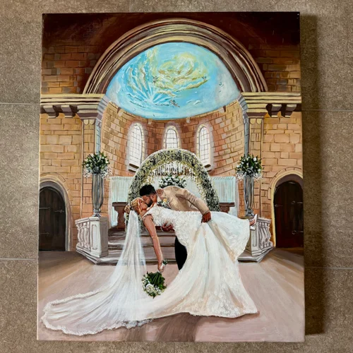 Inclusive Live Wedding Painting by Maddy - Image 1