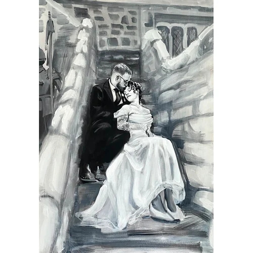 Rob & Natasha ~ For my wedding, I chose to capture the character and beauty of The Priest’s House in Skipton, and our warm embrace.