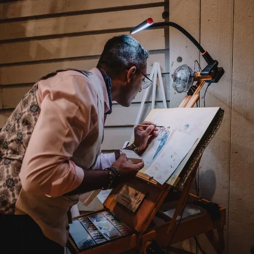 Live Wedding Guest Painting by Patrick - Thumbnail 6