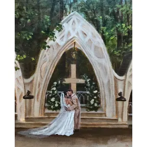 Warm & Romantic Heirloom Wedding Portrait Commission by Averi - Thumbnail 7