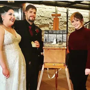 Warm & Romantic Heirloom Wedding Portrait Commission by Averi - Thumbnail 3