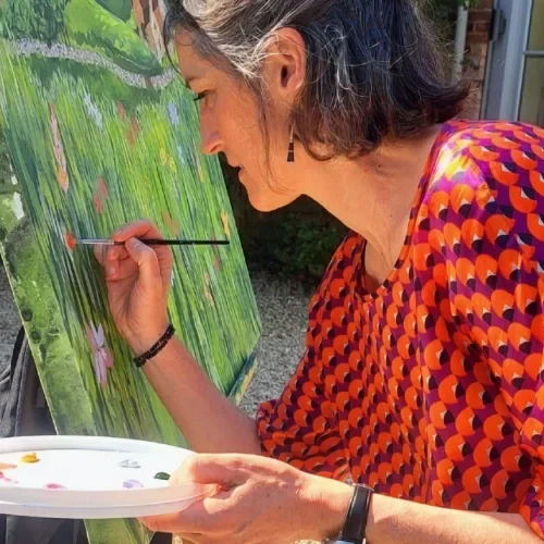 Fine Art Painted Guest Canvas - Collaborative painting experience artwork