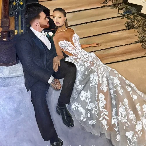 Your Love Story Painted: Live Wedding Painting - Image 1